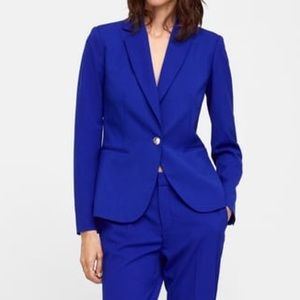 Zara Basic Blazer Blue